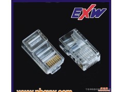 探密高品质8P8C网络RJ45水晶头 进口材料与180度折弯20次以上的极致耐用性